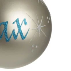 Silver Glass Personalised Christmas Bauble Personalised Baubles|