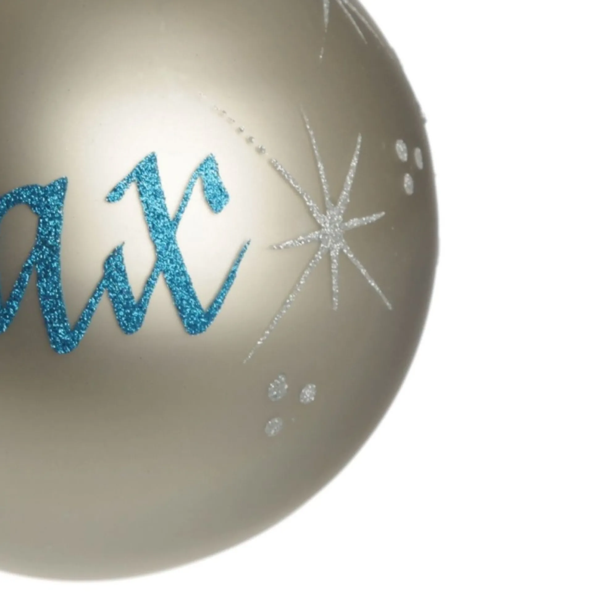 Silver Glass Personalised Christmas Bauble Personalised Baubles|