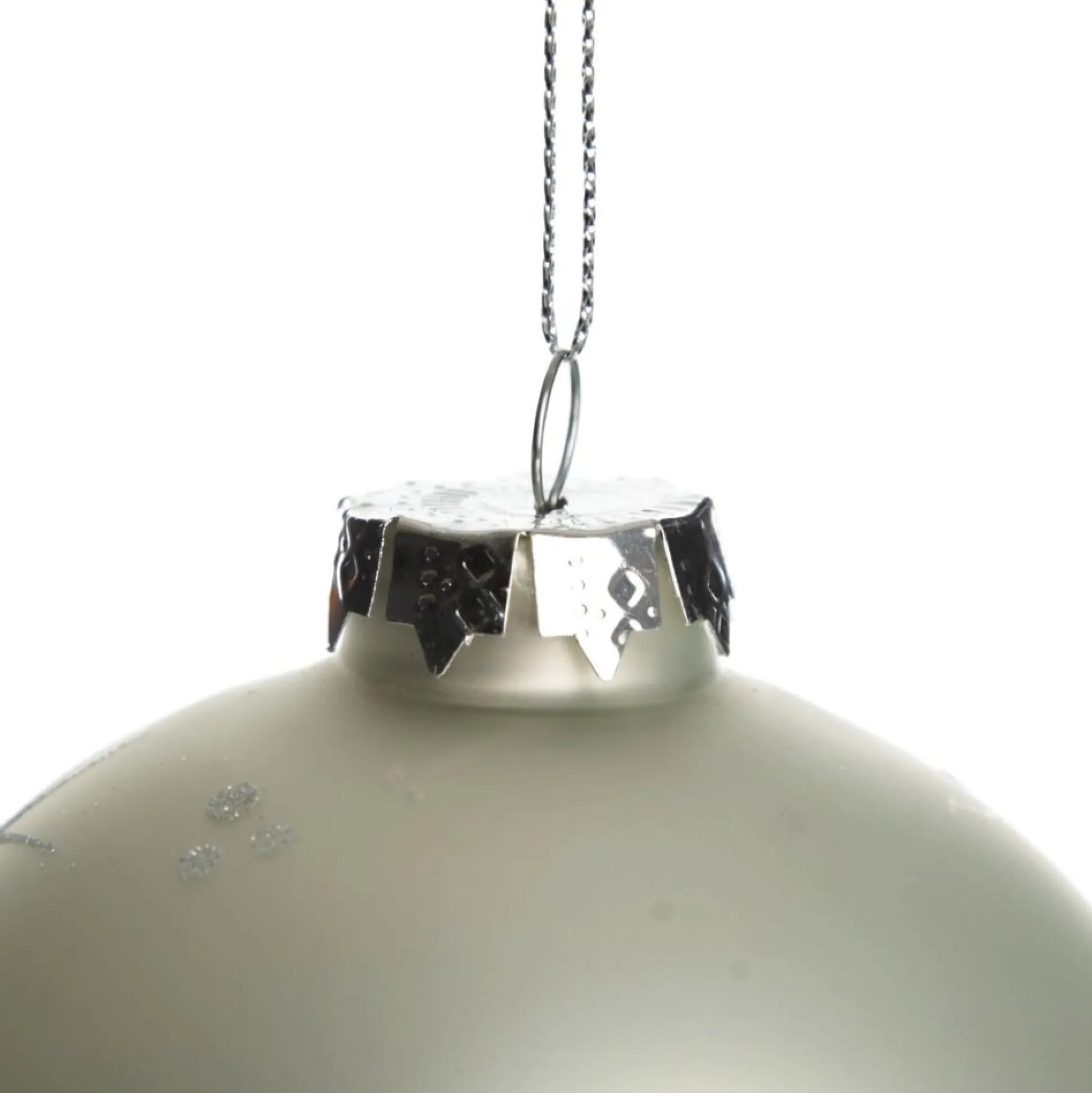 Silver Glass Personalised Christmas Bauble Personalised Baubles|