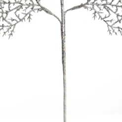 Silver Glitter Coastal Coral Pick Christmas Sprays|