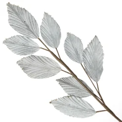 Silver Glitter Leaf Spray with Sequin Tips Christmas Sprays|