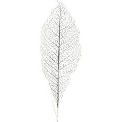 Silver Mesh Palm Leaf Christmas Sprays|