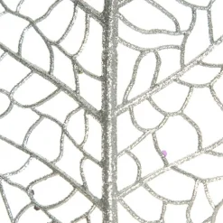 Silver Mesh Palm Leaf Christmas Sprays|