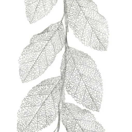 Silver Mesh Palm Leaf Christmas Garland Christmas Table Centrepieces|