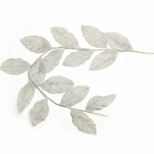 Silver Mesh Palm Leaf Christmas Garland Christmas Table Centrepieces|