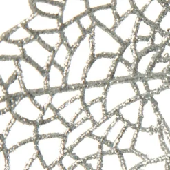Silver Mesh Palm Leaf Christmas Garland Christmas Table Centrepieces|