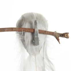 Silver Sequin Bird with Clip Butterflies And Birds|