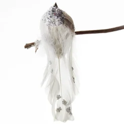 Silver Sequin Bird with Clip Butterflies And Birds|