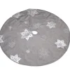 Silver Snowflake Christmas Tree Skirt Christmas Tree Skirts|