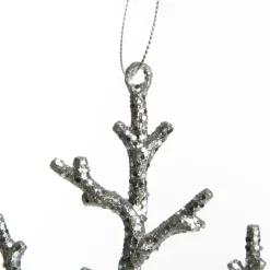 Silver Sparkle Snowflake Decoration Snowflakes And Stars|