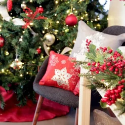 Silver Tree Cushion Cover Christmas Cushions|