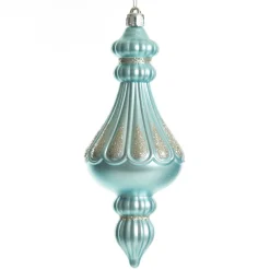 Sky Blue Christmas Finial Decoration Finials And Drops|