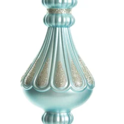 Sky Blue Christmas Finial Decoration Finials And Drops|