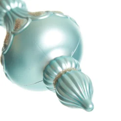 Sky Blue Christmas Finial Decoration Finials And Drops|