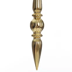 Small Champagne Christmas Finial Decoration - Set of 3 Finials And Drops|