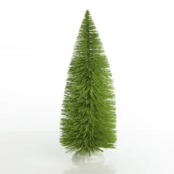 Small Lime Bottle Brush Tree - Set of 2 Table Top Christmas Trees|