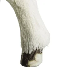 Small White Sisal Standing Deer with White Glitter Highlights Christmas Birds And Animals|