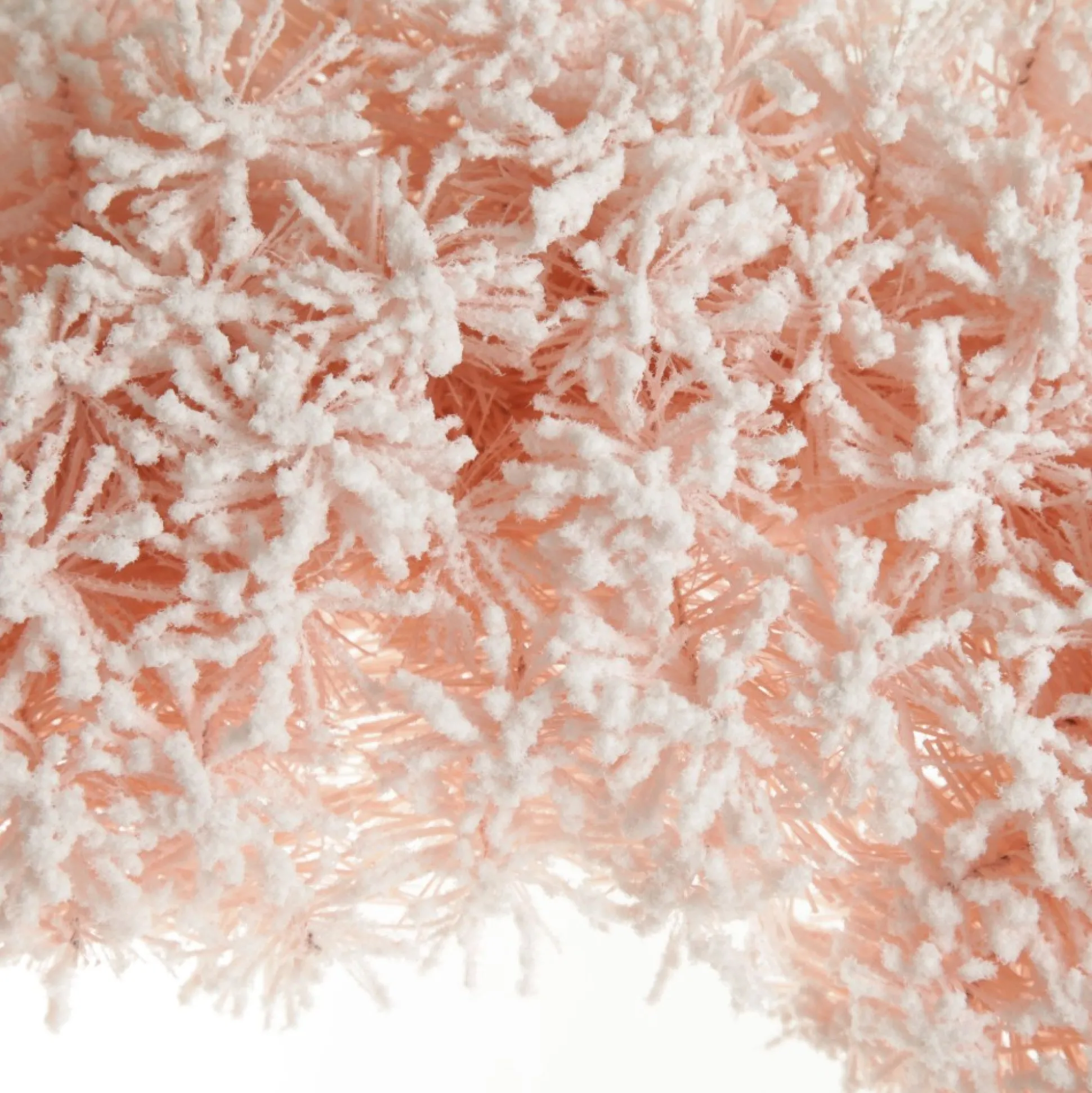 Snow Flocked Pink Fir Christmas Wreath Christmas Wreaths|