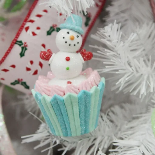 Snowman Cupcake Christmas Tree Decoration Christmas Tree Decorations|