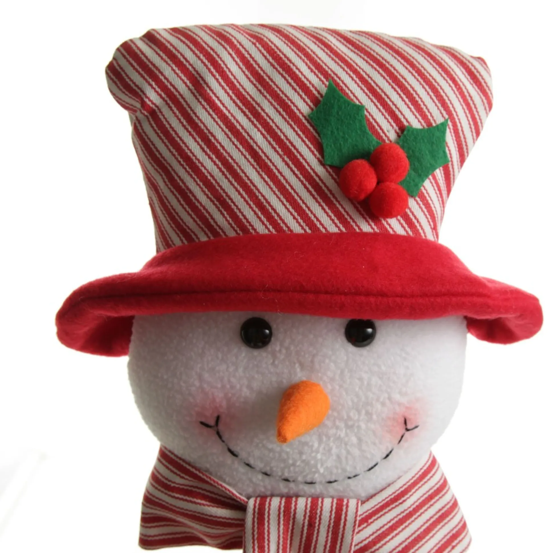 Snowman Head Striped Tree Topper Tree Toppers|