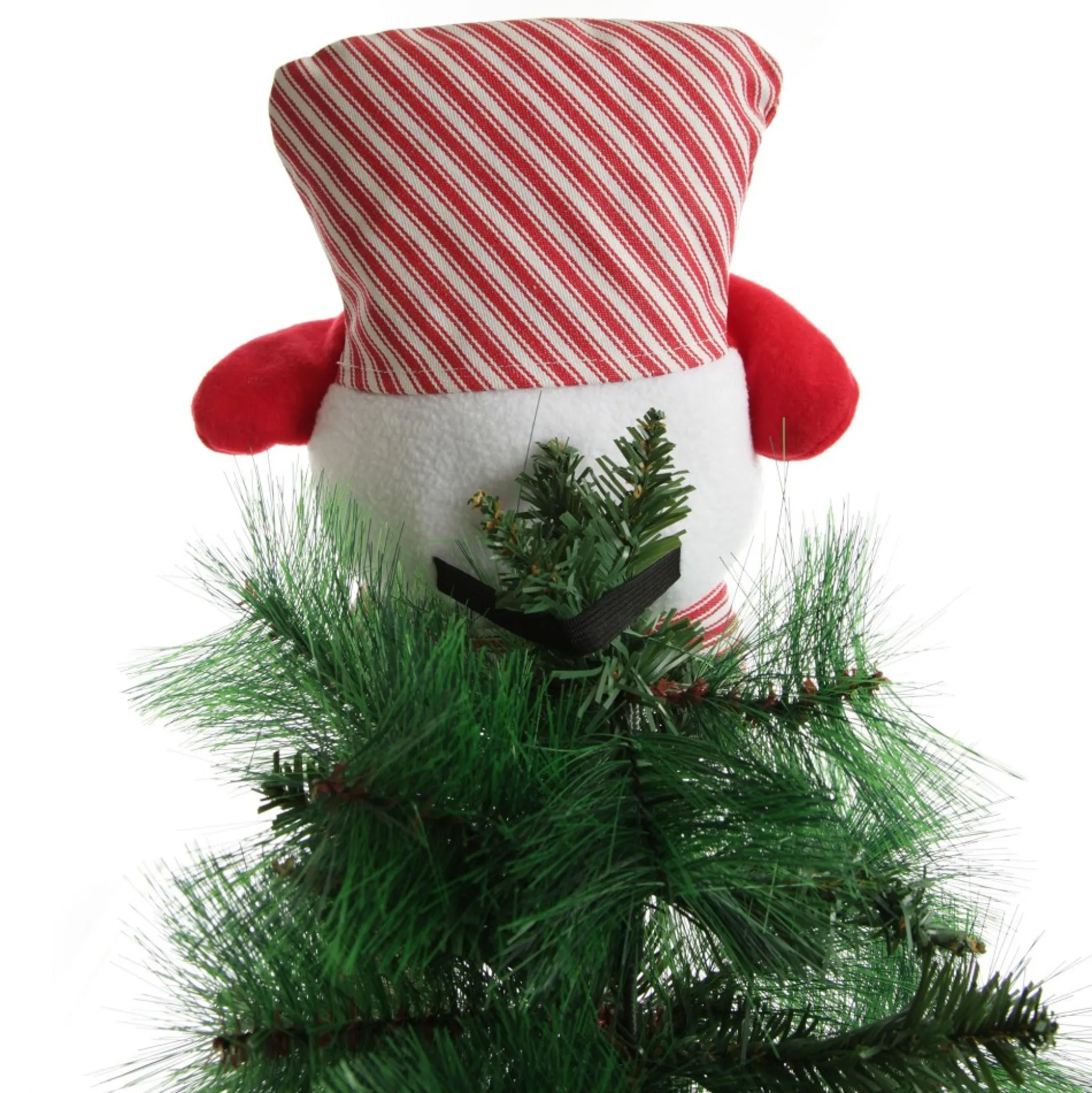 Snowman Head Striped Tree Topper Tree Toppers|