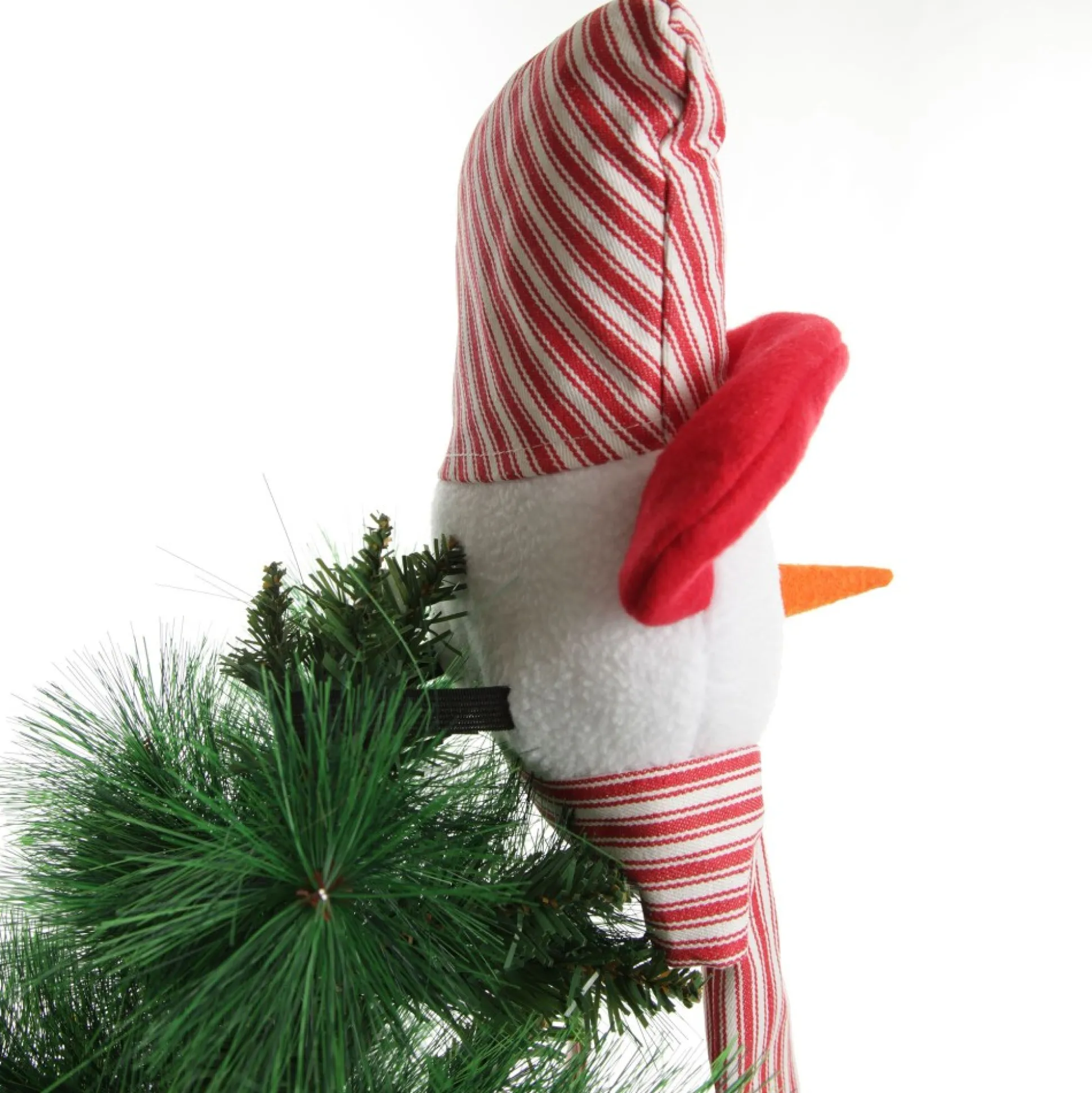 Snowman Head Striped Tree Topper Tree Toppers|