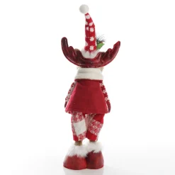 Standing Boy Reindeer Bobble Body Christmas Ornament Christmas Figurines|