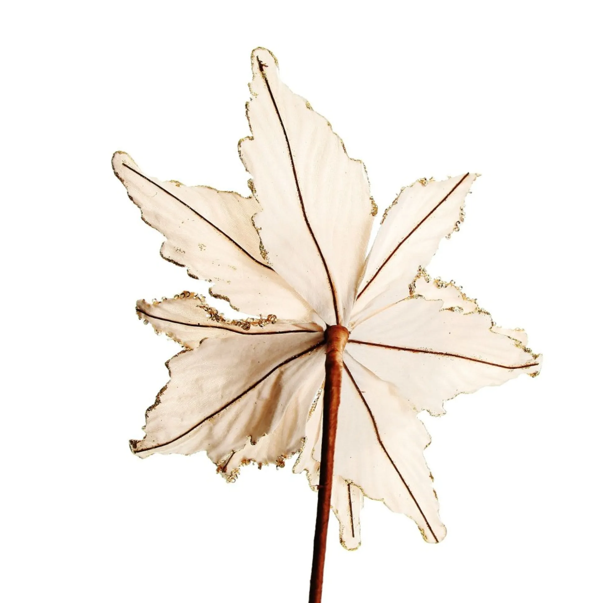 Taupe Flower Stem Christmas Flowers|