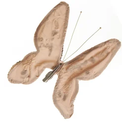 Taupe Sequin and Jewel Butterfly Clip Butterflies And Birds|