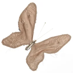 Taupe Sequin and Jewel Butterfly Clip Butterflies And Birds|