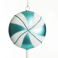 Teal Peppermint Lollipop Tree Decoration Christmas Tree Decorations|