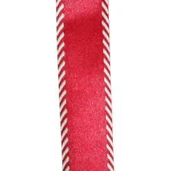 Three Assorted Burgundy and Tartan Ribbons Ribbons|