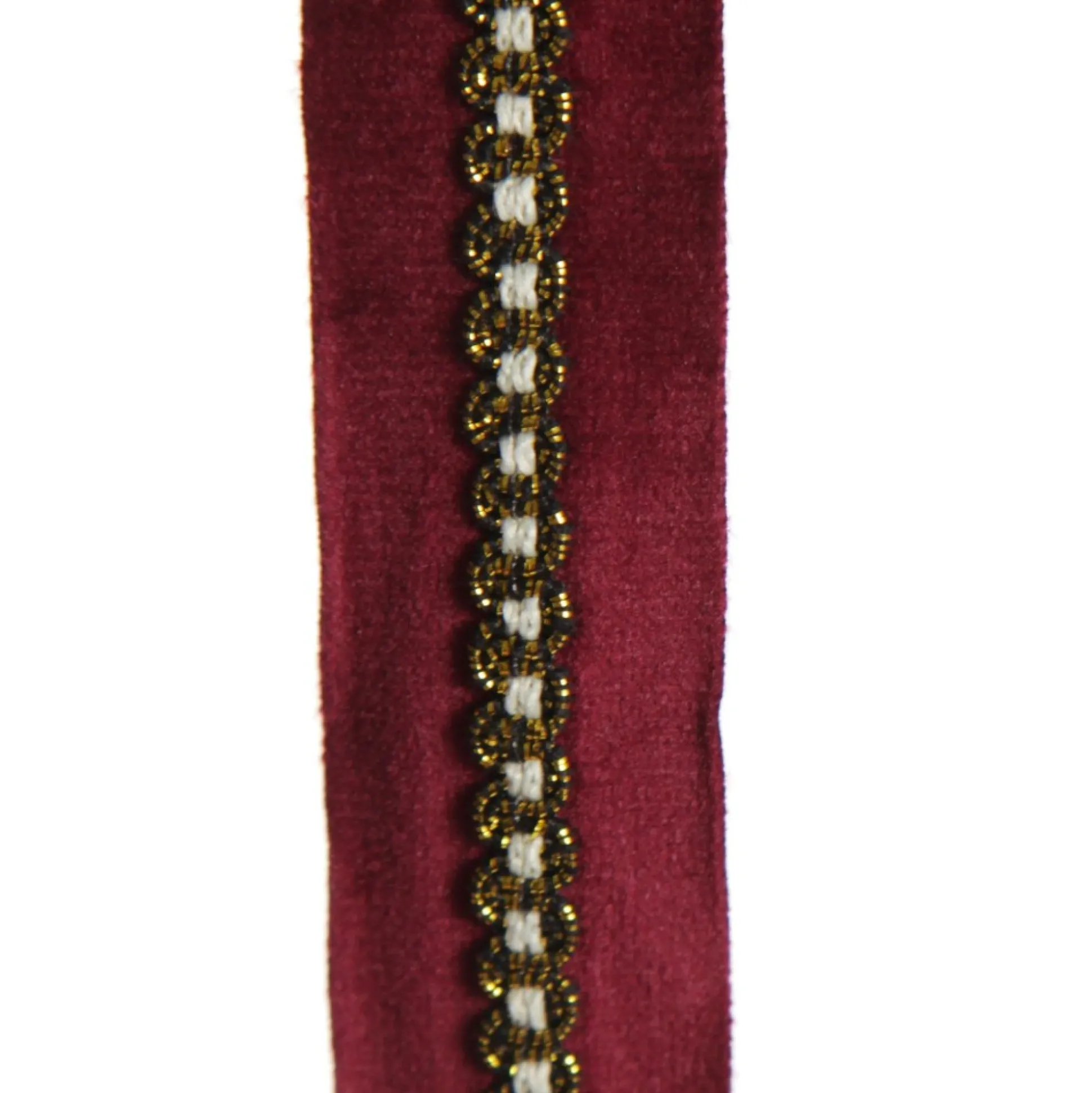 Three Assorted Burgundy and Gold Ribbons Ribbons|