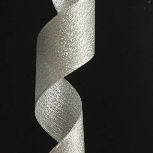 Three Assorted Silver and Blue Braid and Glitter Christmas Ribbons Ribbons|