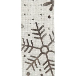 Three Assorted Silver Snowflakes and Dots Christmas Ribbons Ribbons|