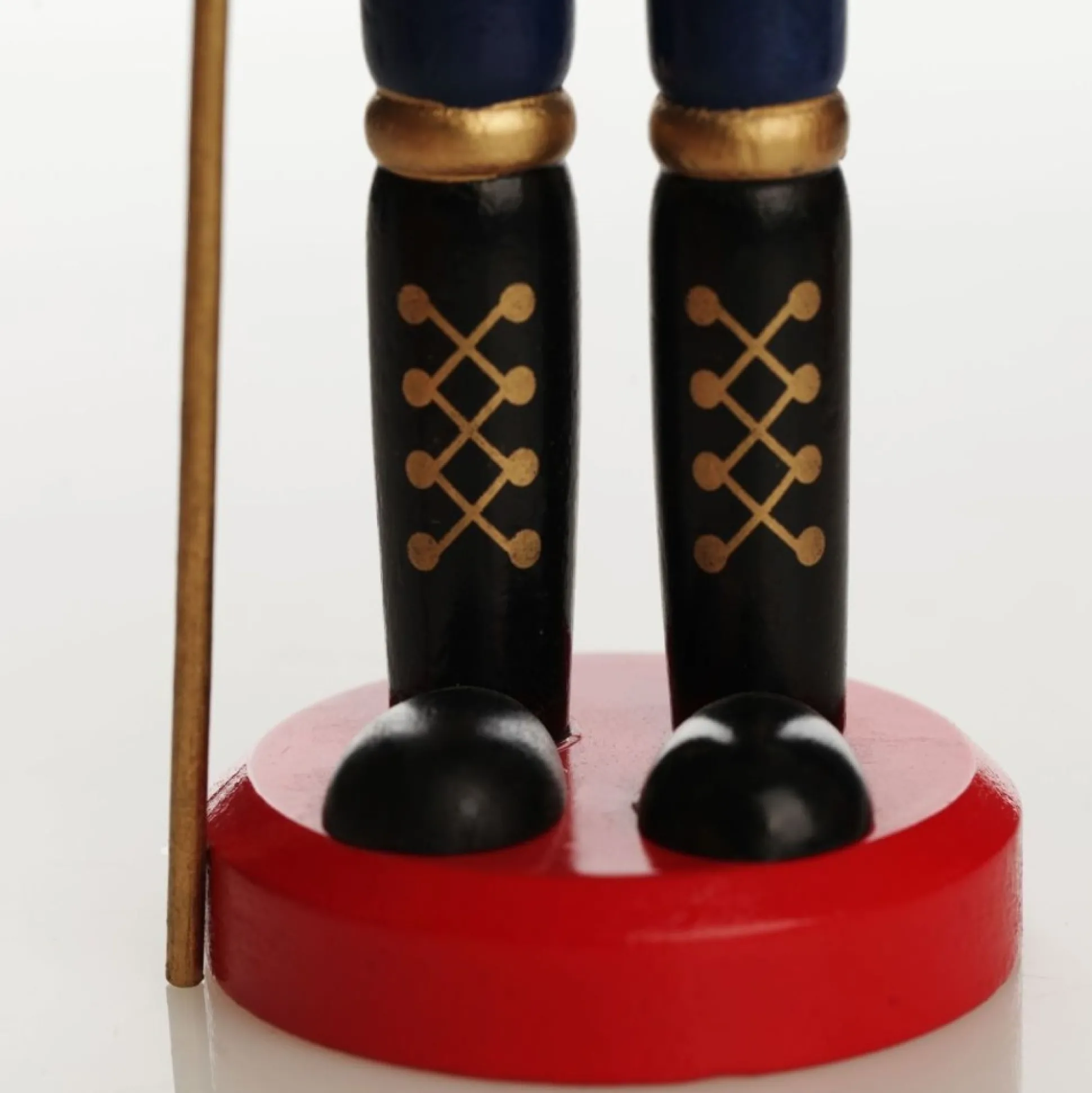 Traditional Christmas Wooden Nutcracker Soldier Ornament with Axe - Medium Christmas Nutcrackers|