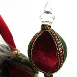 Traditional Cloaked Standing Santa Christmas Ornament Christmas Figurines|