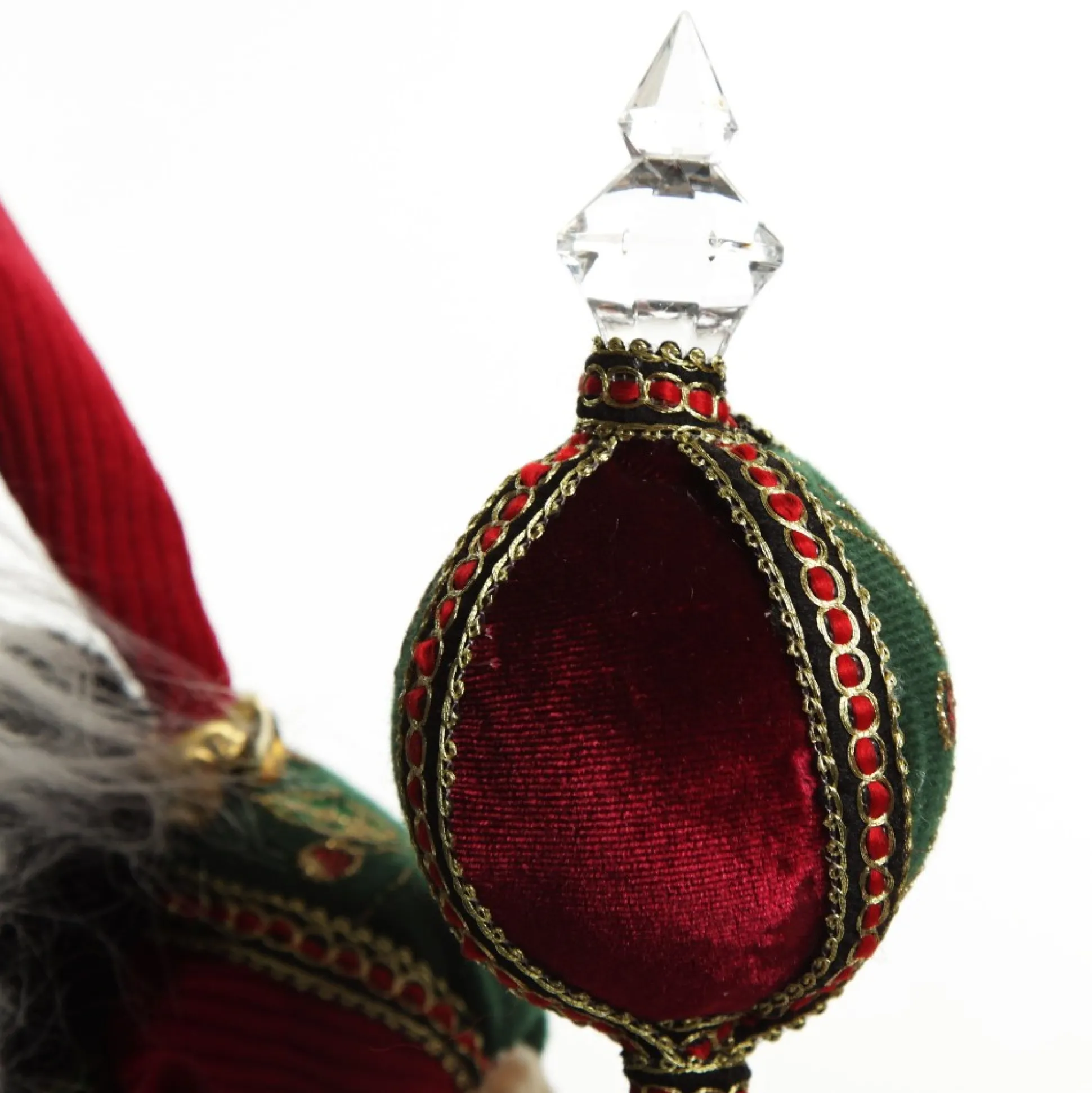 Traditional Cloaked Standing Santa Christmas Ornament Christmas Figurines|