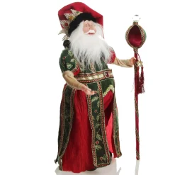 Traditional Cloaked Standing Santa Christmas Ornament Christmas Figurines|
