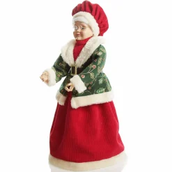 Traditional Mrs Claus Standing Christmas Ornament Christmas Figurines|