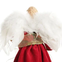 Traditional Red and Green Angel Tree Topper Ornament Tree Toppers|