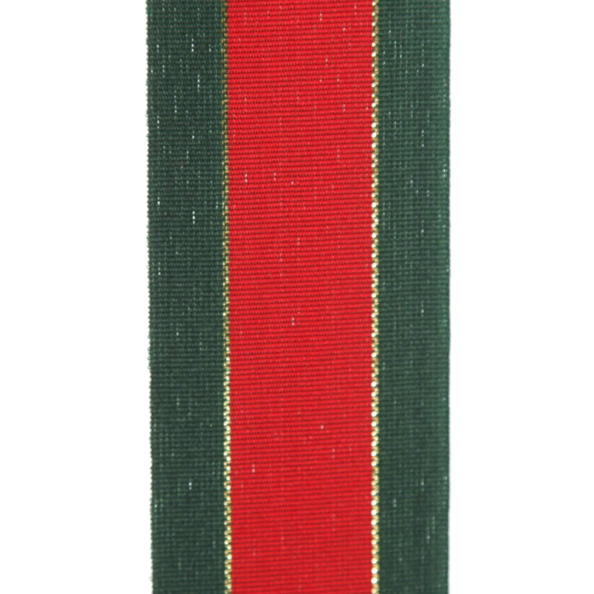 Traditional Red Green and Gold Grossgrain Wired Christmas Ribbon - 3.8cm Ribbons|