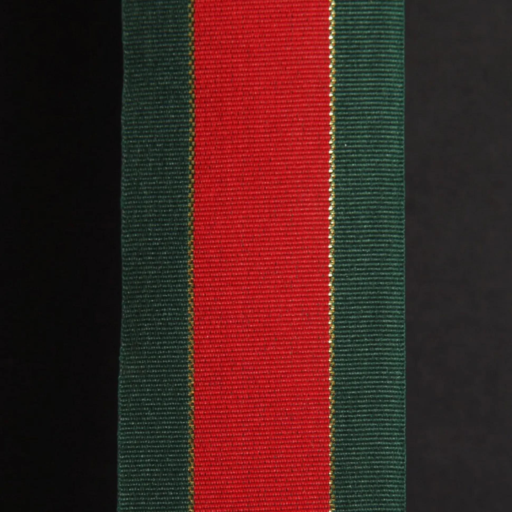 Traditional Red Green and Gold Grossgrain Wired Christmas Ribbon - 3.8cm Ribbons|