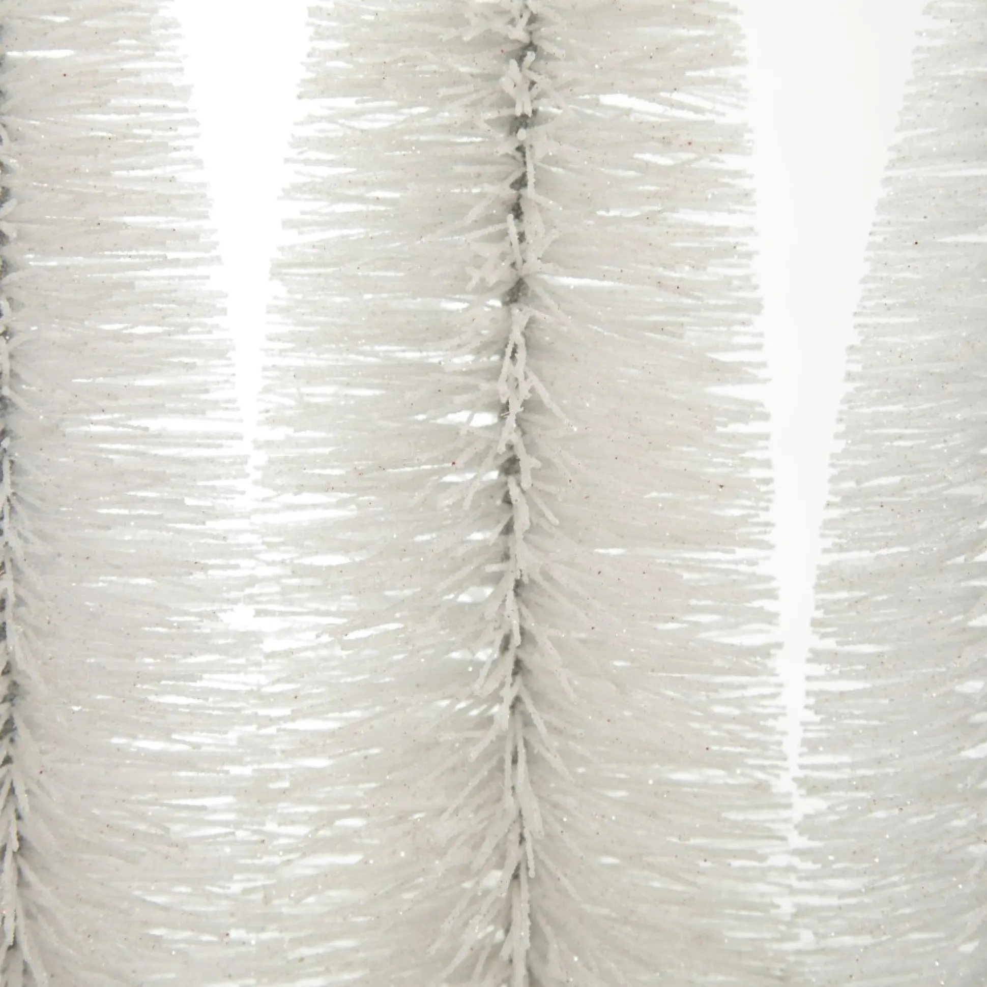 Trio of White Table Top Christmas Trees on Wooden Base Table Top Christmas Trees|