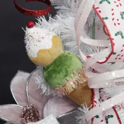 Velvet Ice Cream Cone Tree Decoration Christmas Tree Decorations|