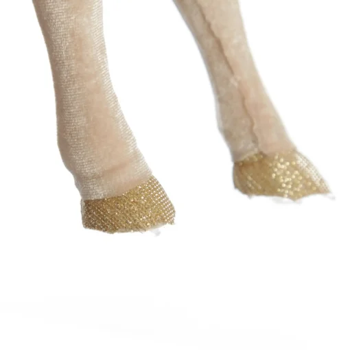 Velvet Pink Deer with Jewels - Standing with Head Back Christmas Birds And Animals|