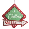 Vintage Lightup Christmas Wish Sign Wall Hangings And Signs|