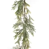 White Berry and Frosted Leaf Christmas Garland Christmas Garlands|