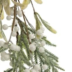 White Berry and Frosted Leaf Christmas Garland Christmas Garlands|