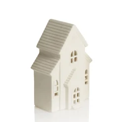 White Christmas Church Candle Holder Light-Up Scenes And Ornaments|